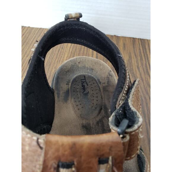 Thom Mcan Mens Sandals Size 10 Leather Strap Fisherman Slingback - Picture 15 of 16